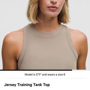 Lululemon Jersey Training Tank Top